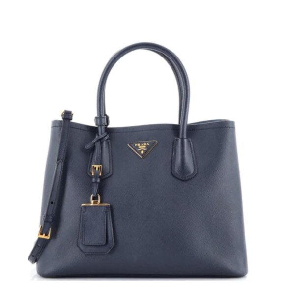 Prada Handbags - Prada Double Cuir Saffiano Satchel Bag 755-011125